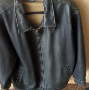 Men's Black Leather Jacket